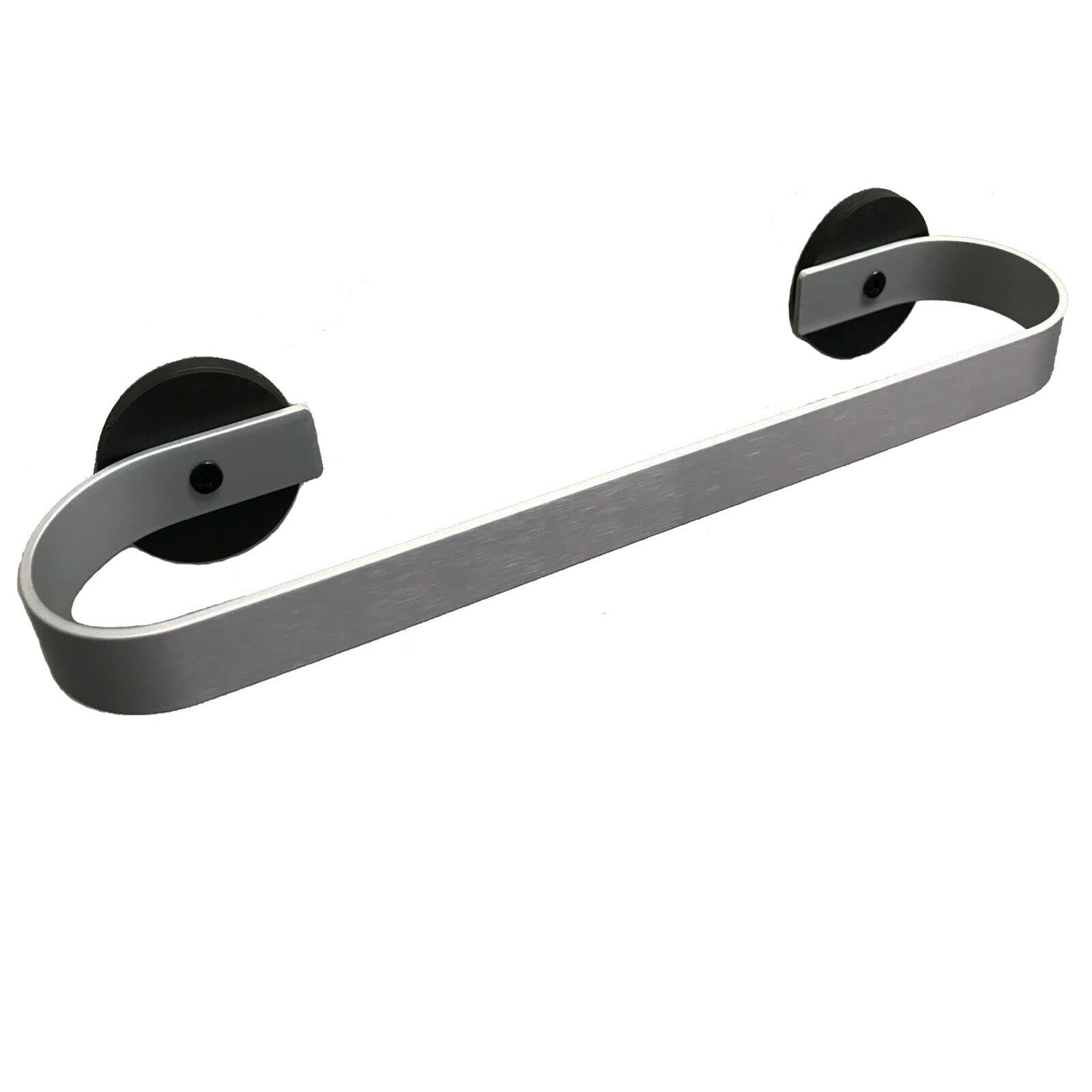 Strong Magnetic Towel Holder for Kitchen - Heavy Duty Refrigerator, Stove & Dishwasher Mount - Stainless Steel Towel Rack with Powerful Magnet Base - Perfect for Hanging Dish Towels by Sink, Oven & Metal Cabinets (Silver) - Ideal for Modern Kitchens & Small Spaces