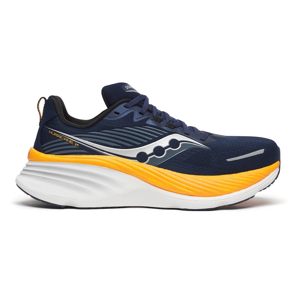 Saucony Men's Hurricane 24 Running Shoes - Lightweight Cushioned Sneakers for Marathon & Training - Road/Trail Running, Gym Workouts & Daily Wear