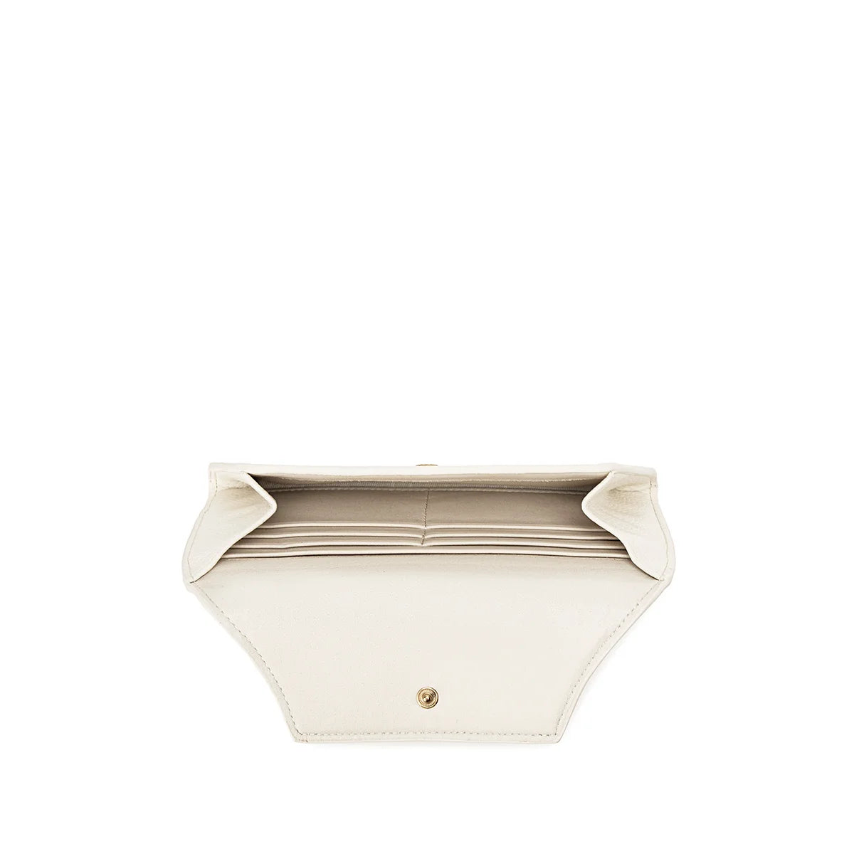 Mavis Wallet in Coconut Cream Pebbled Leather - Stylish & Durable Women's Crossbody Bag for Everyday Use, Travel & Shopping