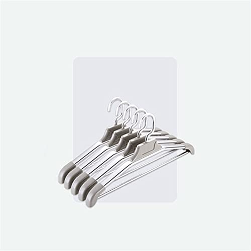 Premium Aluminum Alloy Non-Slip Clothes Hangers - Seamless Wide Shoulder Design for Heavy Coats & Delicate Garments (Silver) - Space Saving Solution for Bedroom, Closet & Laundry Organization