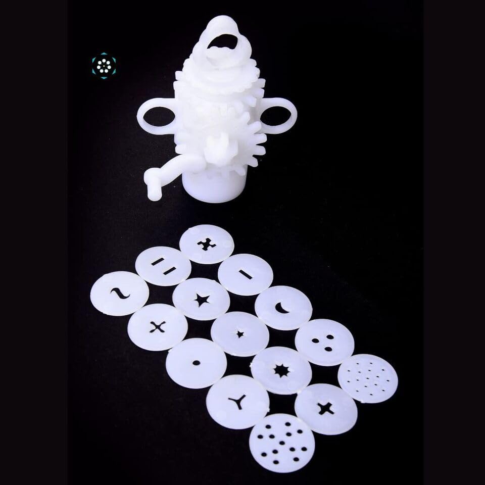 Premium HNL Murukku Maker Press - 15 Different Jali Designs for Homemade Murukku, Chakli & Namkeen Snacks | Perfect for Indian Festivals, Tea Time & Family Gatherings