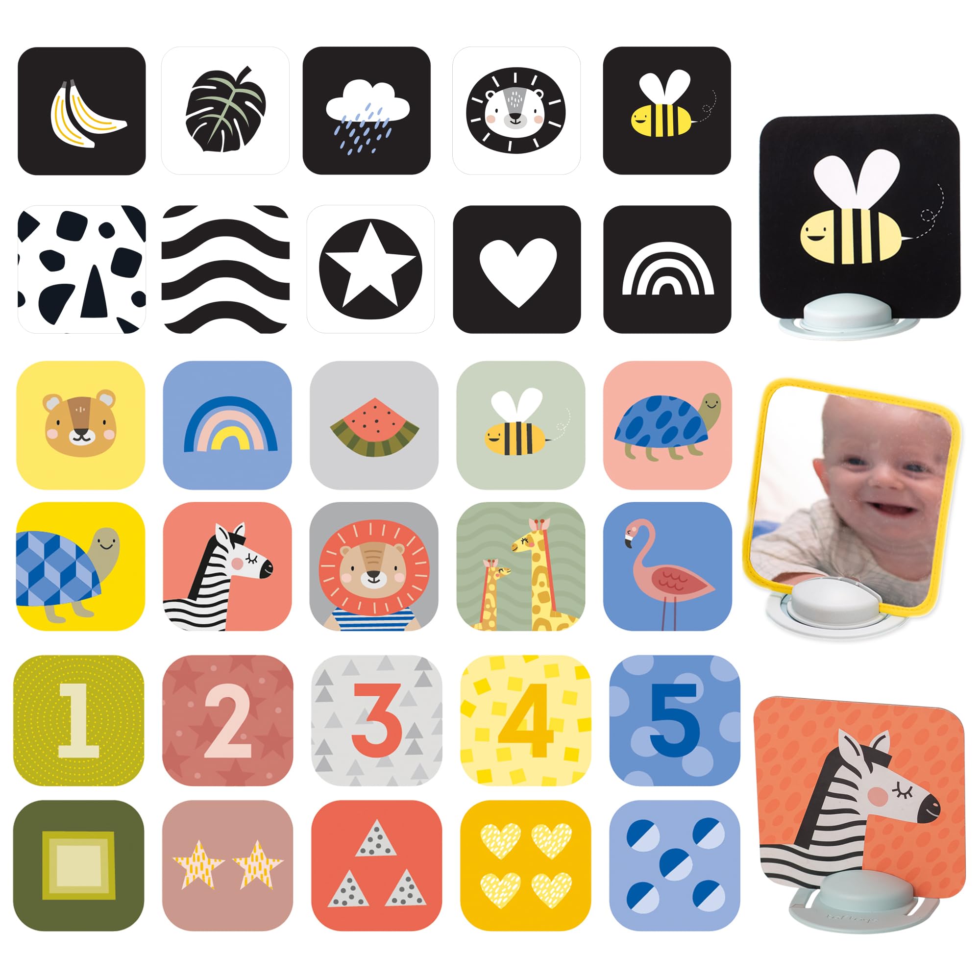 Taf Toys - 12835 - Activity Cards for Babies & Toddlers - Educational Learning Games for Early Development - Perfect for Playtime & Travel