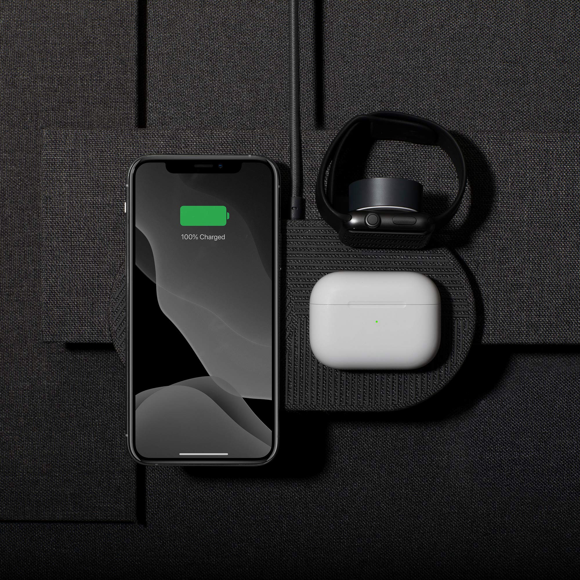 Native Union Drop XL Wireless Charger (Watch Edition) - Multi-Device Charging Pad for iPhone, Apple Watch & Qi-Compatible Devices with Detachable Watch Puck | Fast Wireless Charging Station for Bedroom, Office & Travel | Includes US, UK & EU Adapters