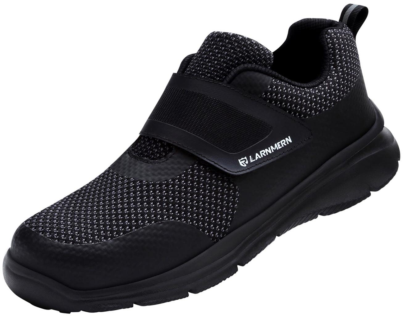 **LARNMERN Men's Steel Toe Work Shoes - Lightweight Safety Sneakers for Construction, Industrial & Casual Wear - Durable Protective Footwear for Work & Outdoor Activities**