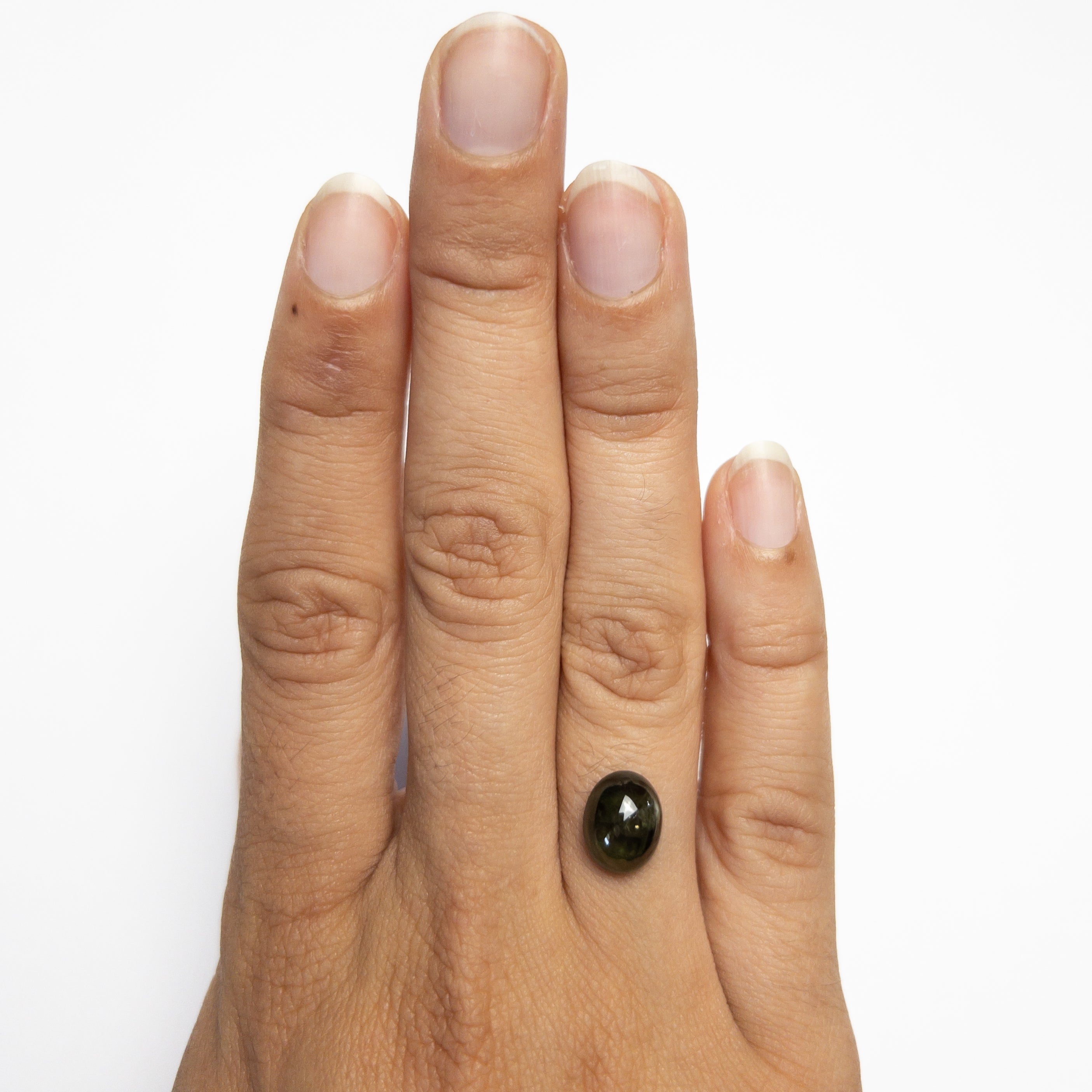 3.81ct Natural Oval Cabochon Sapphire Gemstone - 10.09x8.01x4.62mm Blue Sapphire Cab for Jewelry Making, Ring & Necklace Designs - Perfect for Engagement Rings, Birthstone Jewelry & Healing Crystals