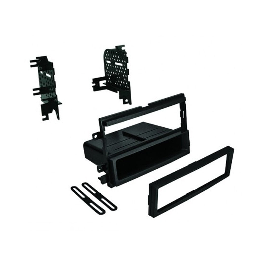 FMK538 Single DIN Car Stereo for 2004-2016 Ford Lincoln Mazda Mercury Vehicles | ISO Radio Installation Kit with Storage Pocket | Perfect for Upgrading Factory Audio System