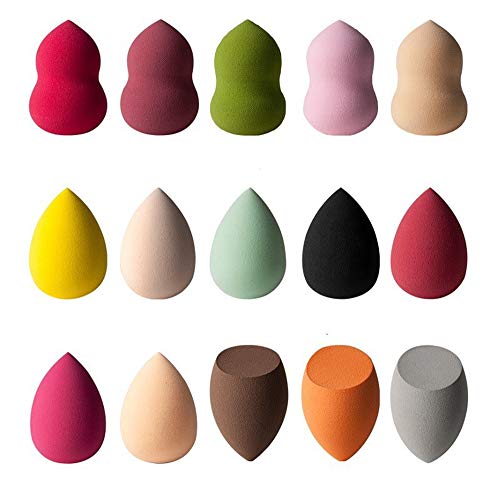 Multi-Colored Makeup Sponge Set - Flawless Blender for Liquid, Cream & Powder - Perfect for Daily Makeup & Travel