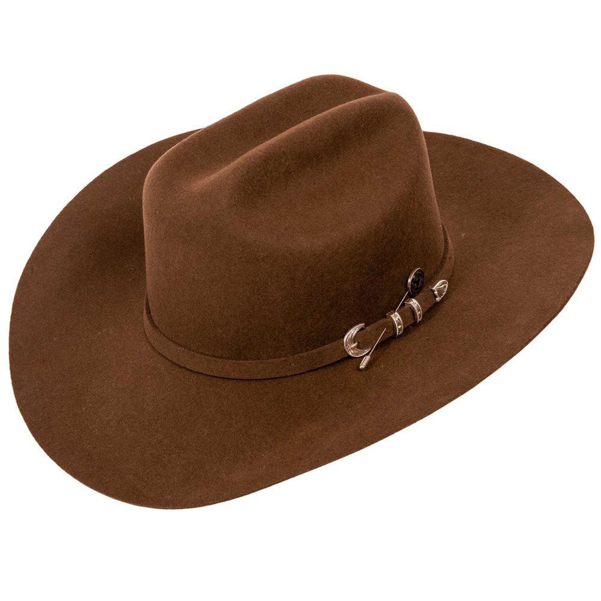 American Hat Co. Women's Brown Western Cowboy Felt Hat - Stylish Rodeo & Country Fashion Accessory for Outdoor Events, Concerts, and Ranch Wear
