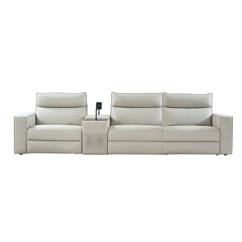 EliteNest Smart Reclining Theater Sofa with Built-in Bluetooth Speakers - Luxury Home Theater Seating for Movie Nights & Gaming Setup