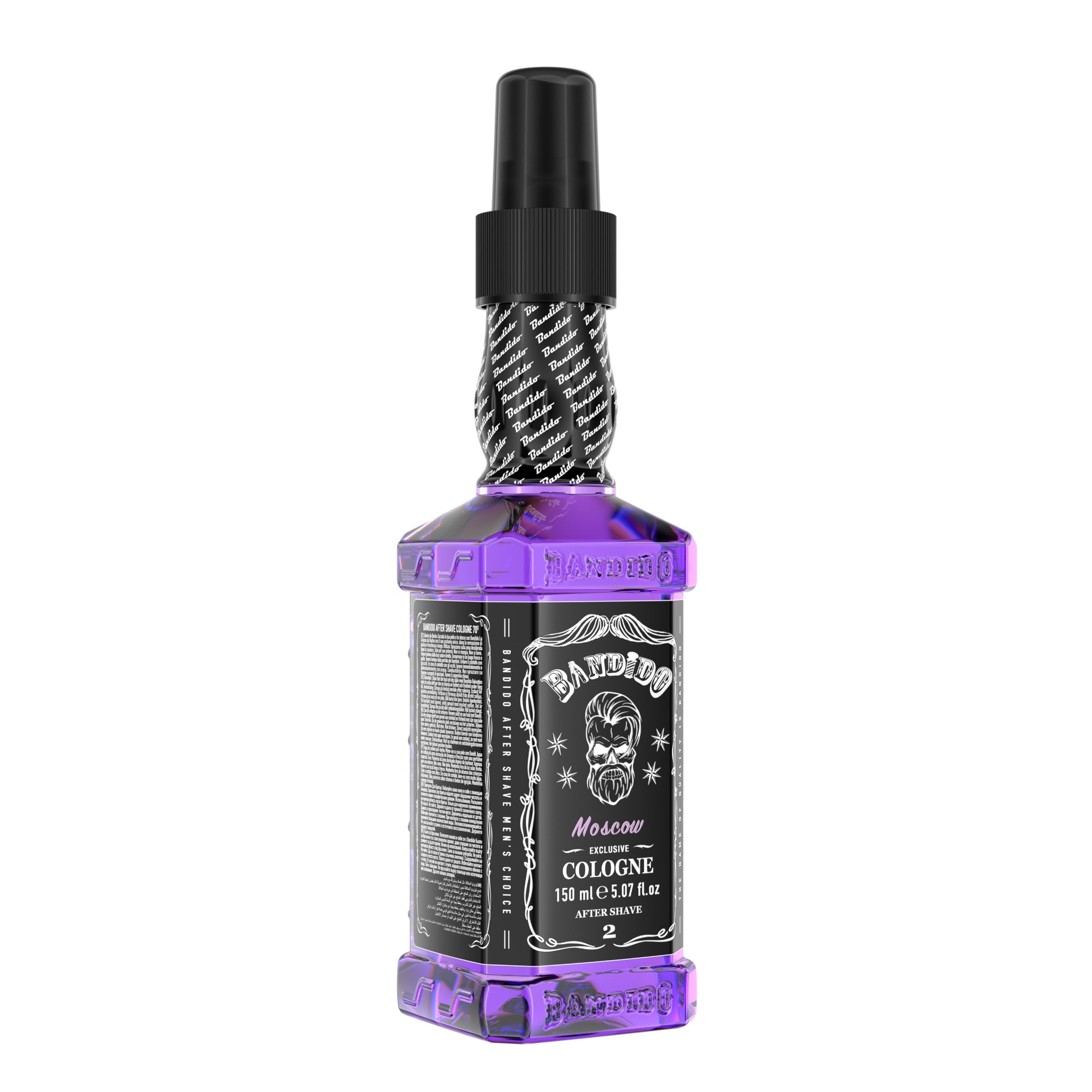Bandido Aftershave Cologne for Men - Refreshing & Cooling Eau de Cologne with 70% Alcohol Content - 150ml Bottle - Perfect for Post-Shave Care & Daily Fragrance