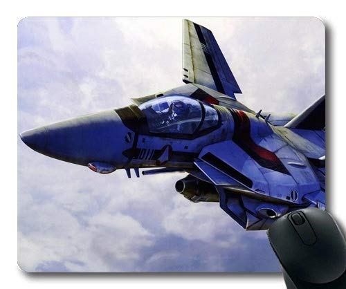 Premium Fighter Plane Design Mouse Pad - Non-Slip Comfort Gaming Surface with Stitched Edges | Perfect for Gamers, Office Work & Fighter Pilot Enthusiasts