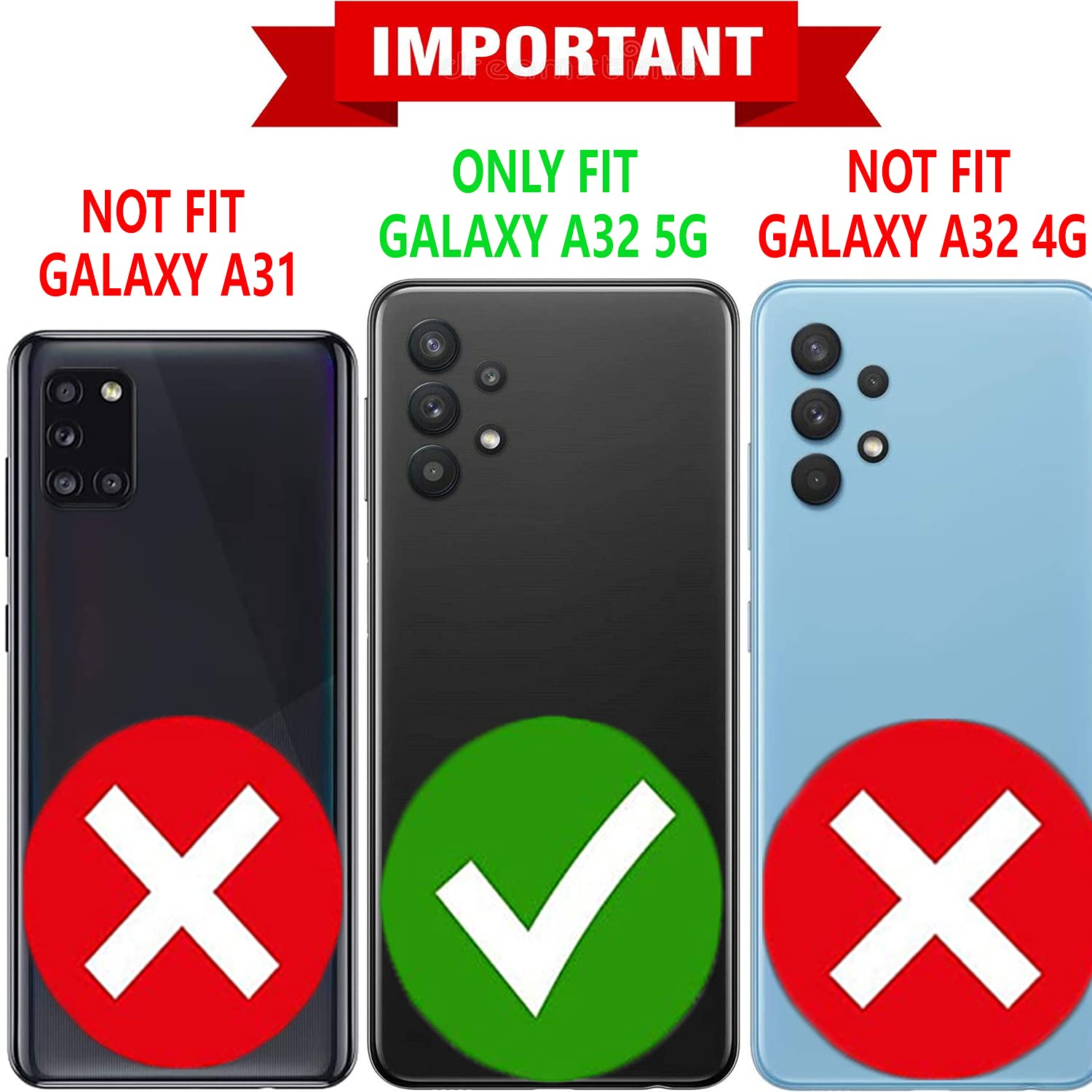 STARSHOP Samsung Galaxy A32 5G Case with Tempered Glass Screen Protector - Military Grade Shockproof Protective Cover with Kickstand - Black | Perfect for Outdoor Activities, Travel & Daily Protection