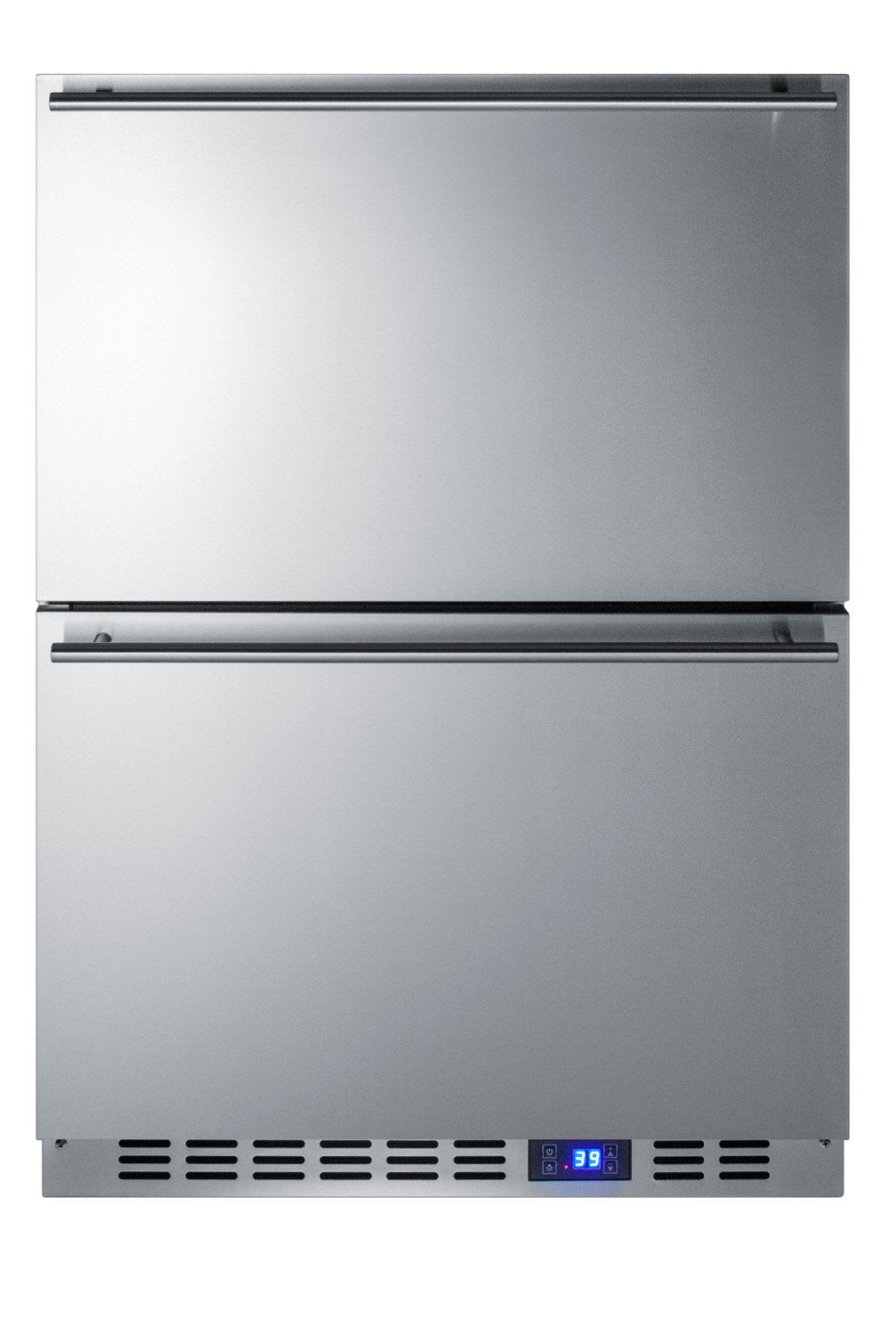 SUMMIT 24 Inch 2-Drawer Outdoor Freezer - Stainless Steel Commercial Freezer SPFF51OS2D for Patio, Backyard, RV & Camping