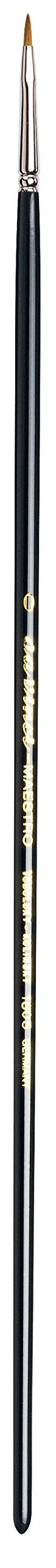Premium Kolinsky Red Sable Oil & Acrylic Paint Brush - Da Vinci Series 1805 Maestro Filbert Size 0 - Perfect for Fine Art, Detailing & Professional Painting