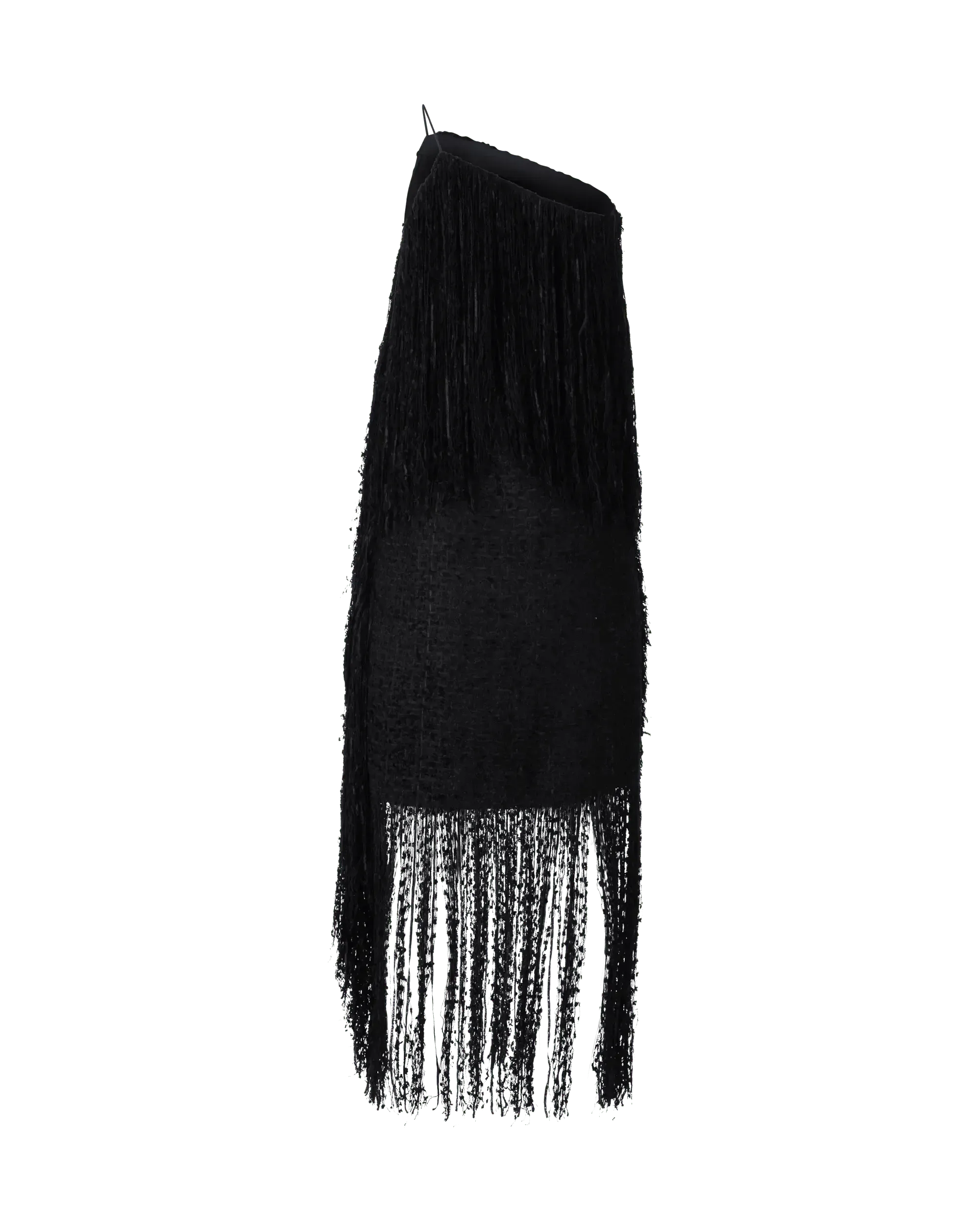 Elegant Fringe Detail One Shoulder Dress for Women - Perfect for Evening Parties, Cocktail Events & Special Occasions