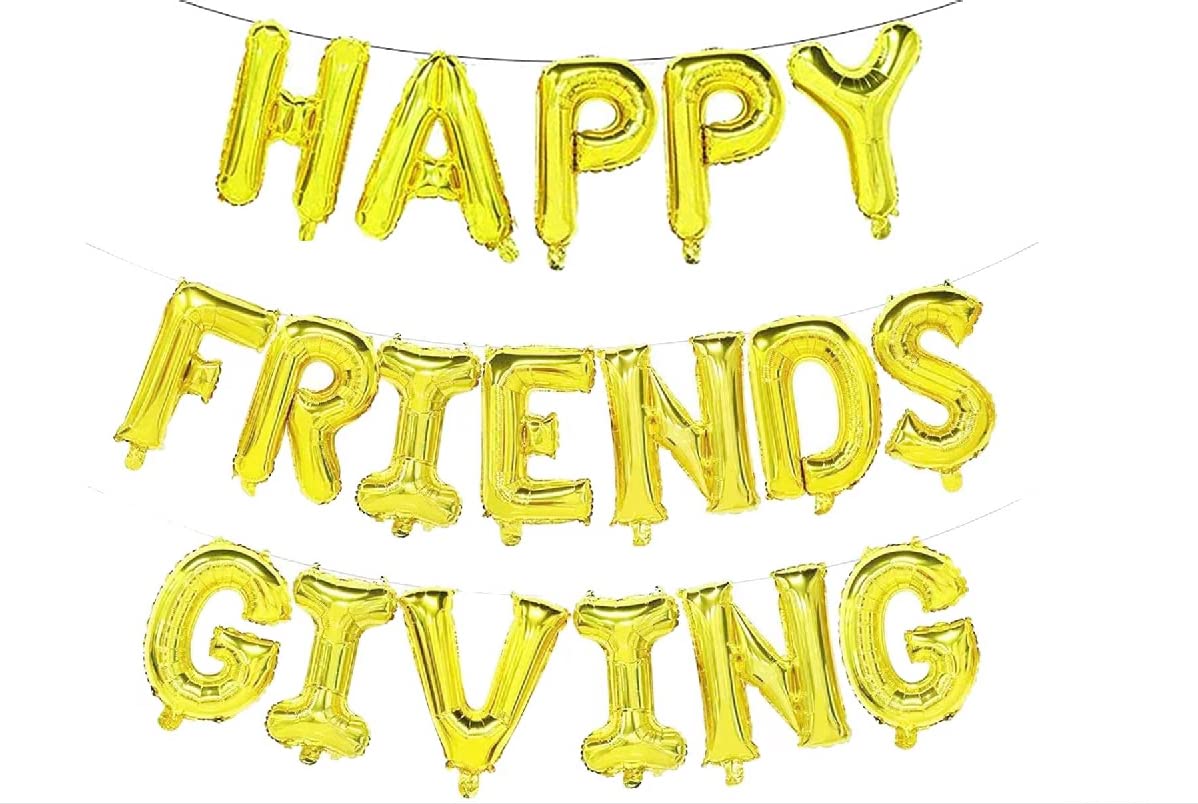 Friendsgiving & Thanksgiving Party Decorations Set - Balloons, Banners, Tableware for Holiday Home Decor - Perfect for Family Gatherings, Dinner Parties & Festive Celebrations