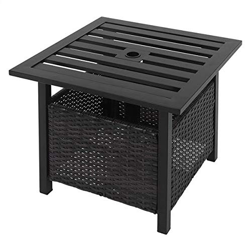 Rattan Wicker Patio Bistro Table with 1.6