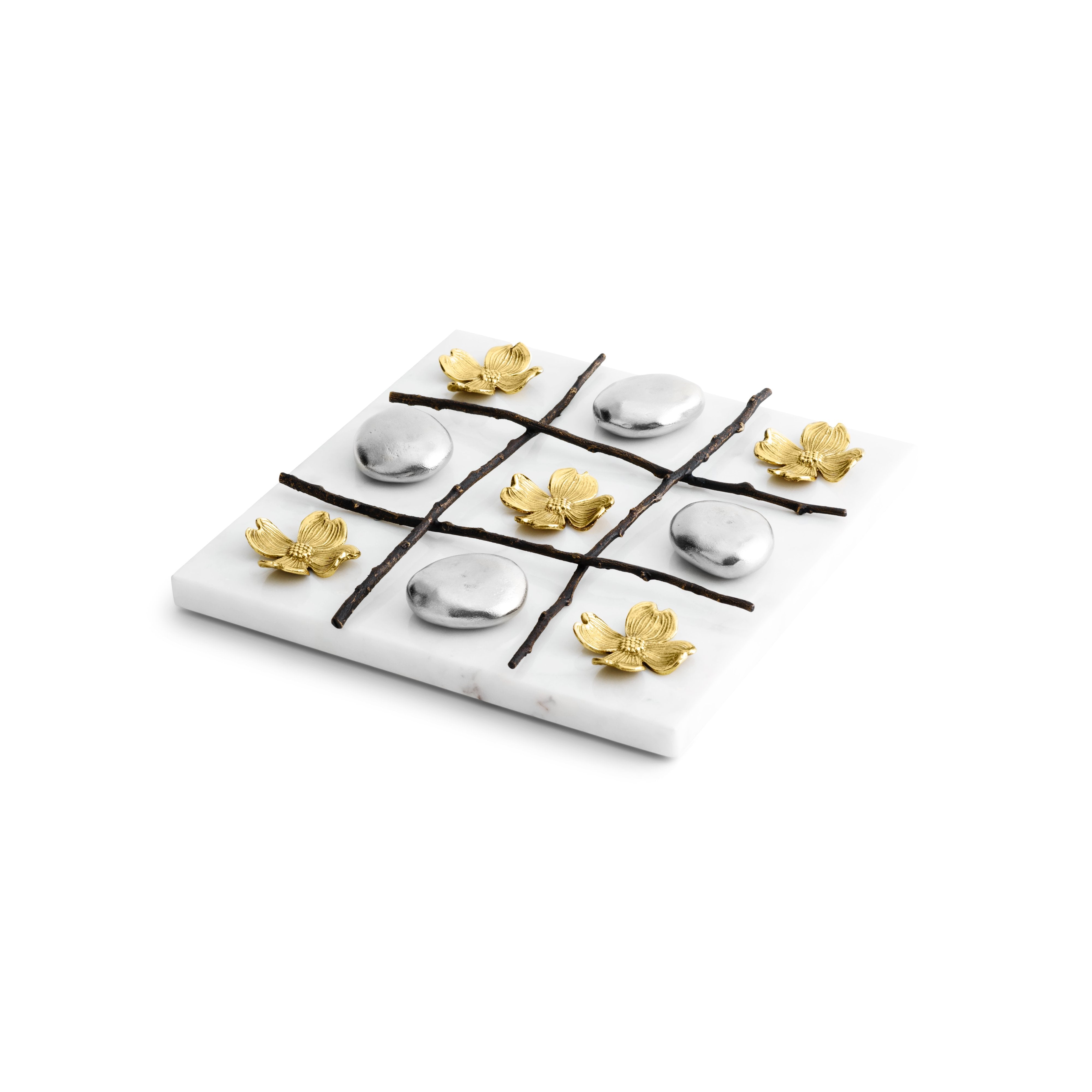 Premium Wooden Dogwood Tic Tac Toe Game Set - Classic Family Board Game for Kids & Adults - Perfect for Indoor & Outdoor Play, Travel, and Camping