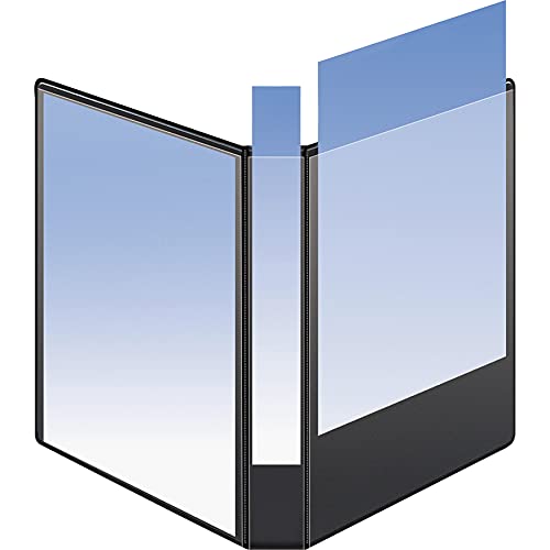 2 Inch 3-Ring Binder 12 Pack - Heavy Duty Black Binders for School, Office & Home - Holds 475 Sheets, Clear View Customizable Cover - Perfect for Presentations, Reports & Organizing Documents