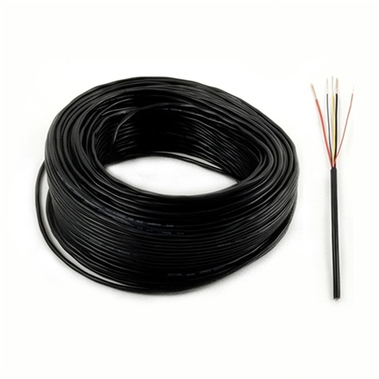 Aleko 20 Feet 5 Core Black Stranded Wire LM150 - Heavy Duty Electrical Cable for Home, Automotive, and Industrial Wiring Projects