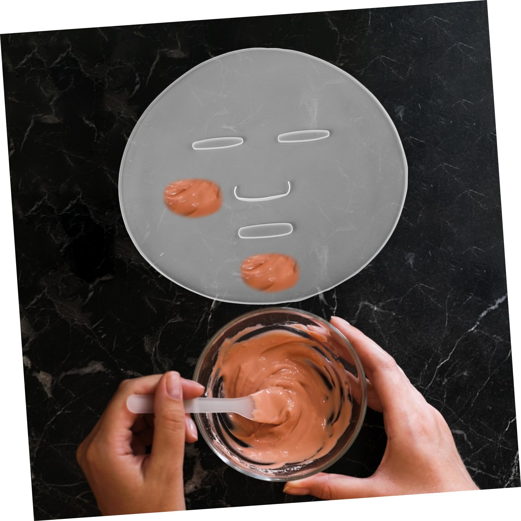 2 Pack Reusable Silicone DIY Facial Mask Mold - Collagen Mask Tray & Hydrating Moisturizing Tool for Skincare (Random Colors) | Perfect for At-Home Spa, Beauty Treatments & Self-Care Routines