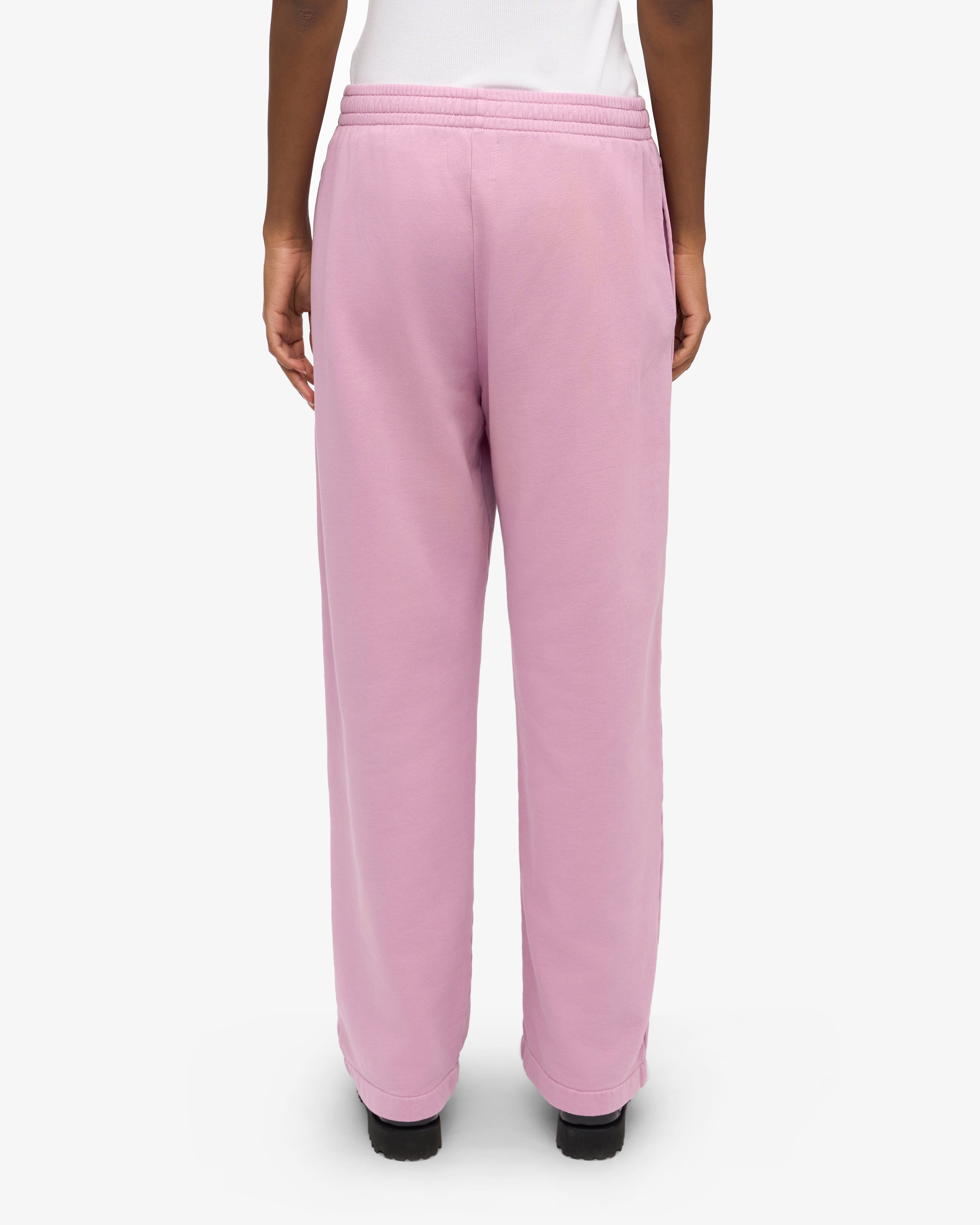 Organic Straight Leg Sweatpants for Women - Soft Comfortable Casual Joggers with Cherry Blossom Print - Perfect for Yoga, Lounge & Everyday Wear