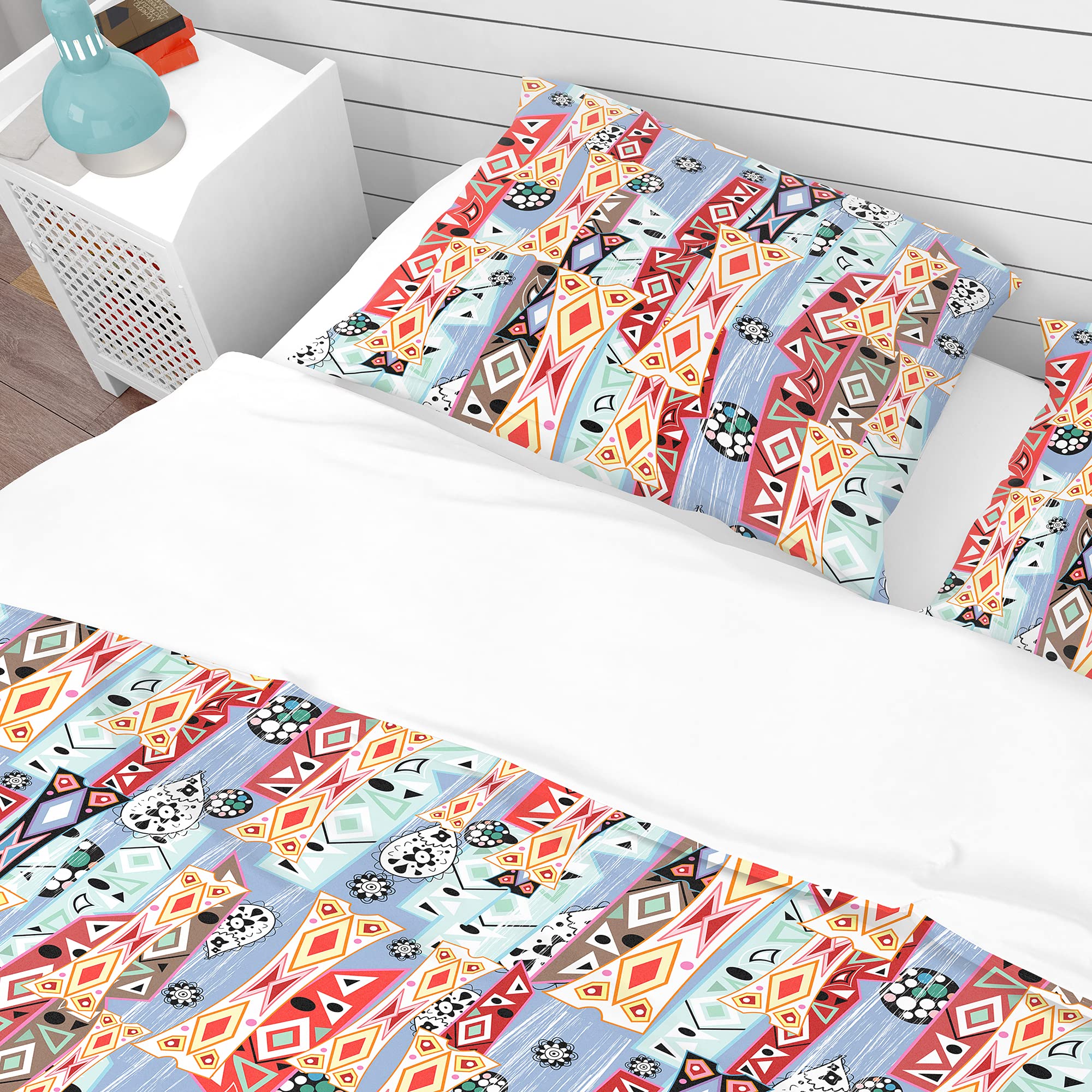 DesignQ Abstract Pattern Modern & Contemporary Duvet Cover Set - Purple Twin Size 3-Piece Bedding Set for All Seasons | Perfect for Guest Rooms, Dorms & Contemporary Bedrooms