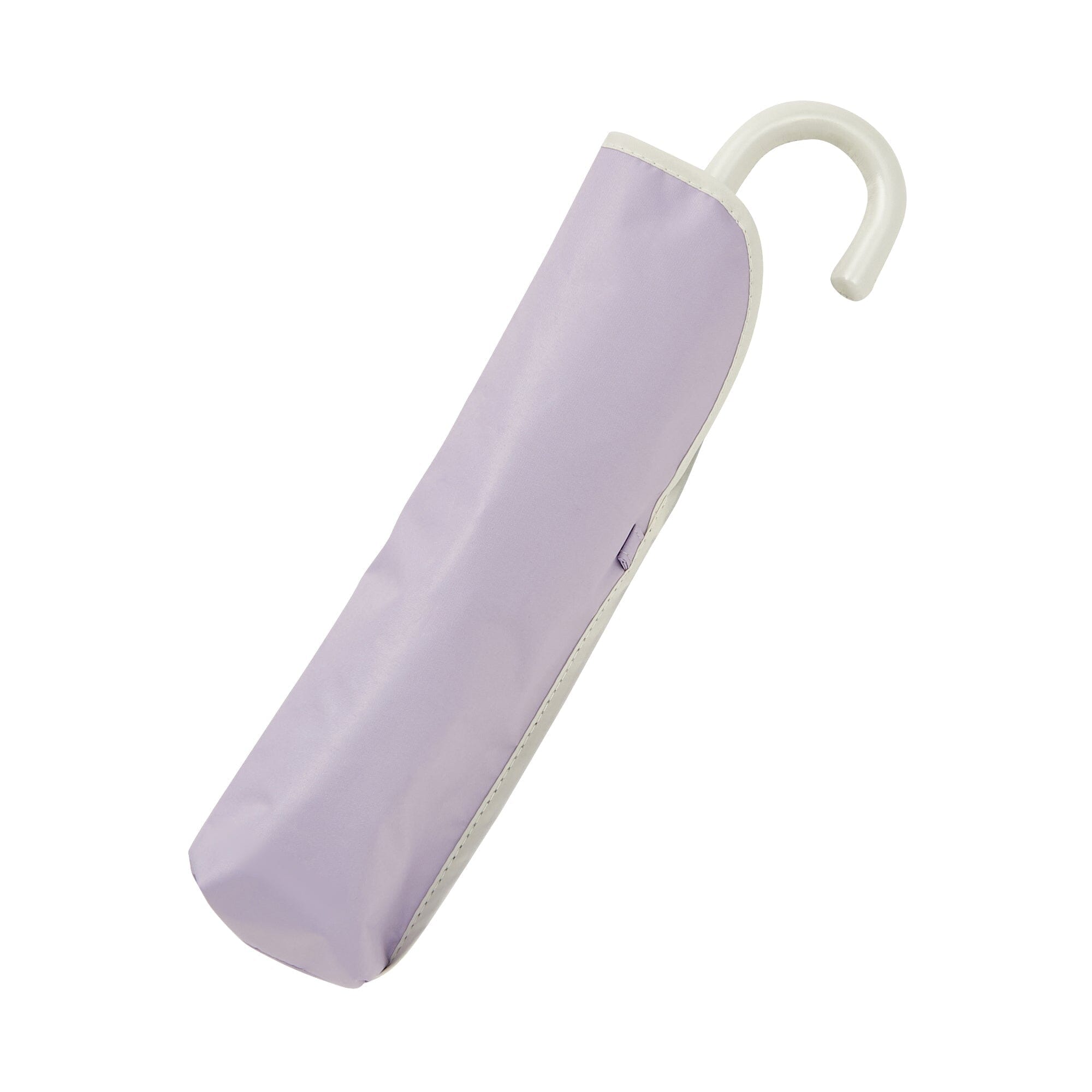 Bicolor Piping Compact Parasol Umbrella 47cm Purple - Stylish Sun Protection for Outdoor Events, Beach, and Garden Use