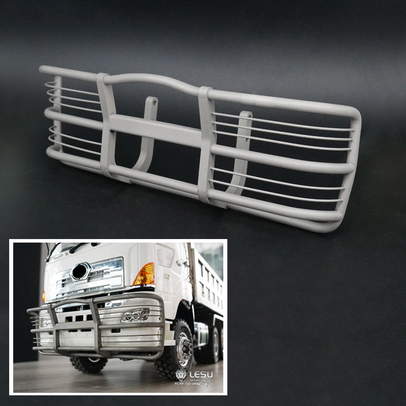 1/14 LESU700 RC Tractor Truck Metal Bumper & Wheel Carrier - DIY Model Dumper Accessory for RC Construction Vehicles - Perfect for Off-Road Crawling & Heavy Duty Simulation Play