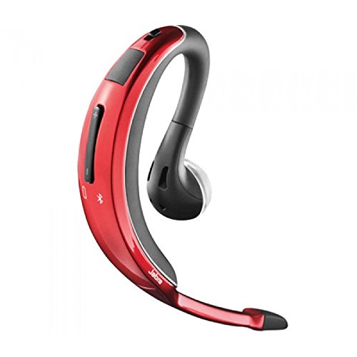 Jabra Wave Bluetooth Headset - Wireless Headphones with Noise Cancellation, Hands-Free Calling (Red) - Perfect for Office, Driving, and Remote Work