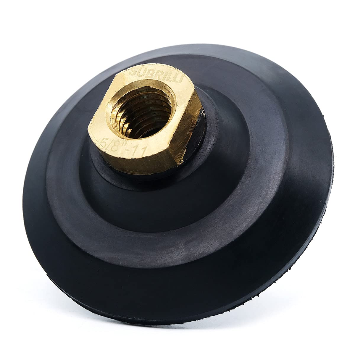 3 Inch Rubber Backer Pad with Hook & Loop for Angle Grinder - Professional Granite, Marble & Concrete Polishing Disc - Perfect for Stone Countertop, Floor & Tile Polishing Projects