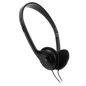Affordable Stereo Headphones with Adjustable Headband & 4ft Cord - Perfect for Gaming, Music, Online Classes & Remote Work