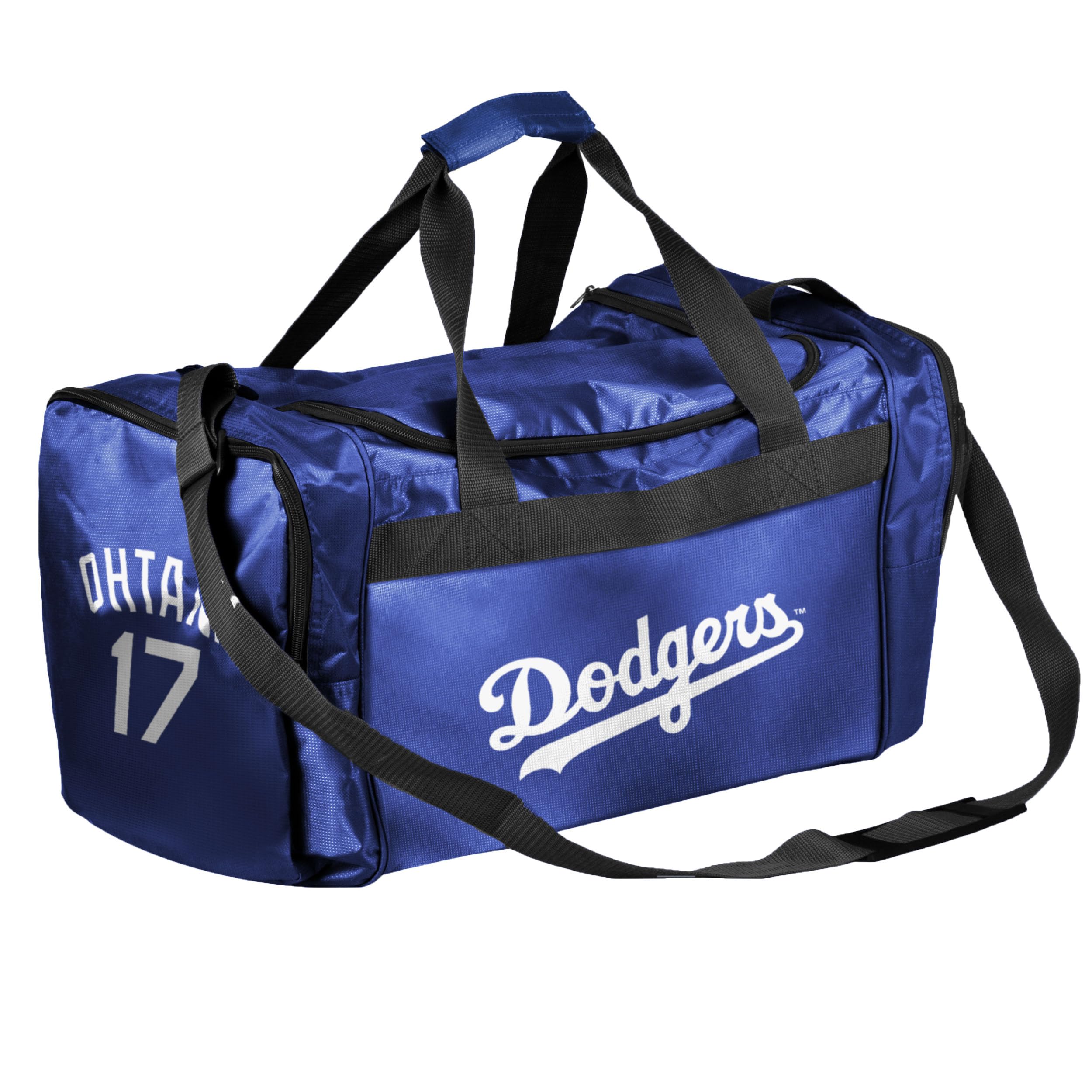 FOCO MLB Los Angeles Dodgers Core Duffel Gym Bag - Shohei Ohtani #17 - Perfect for Baseball Practice, Gym Workouts & Travel Gear