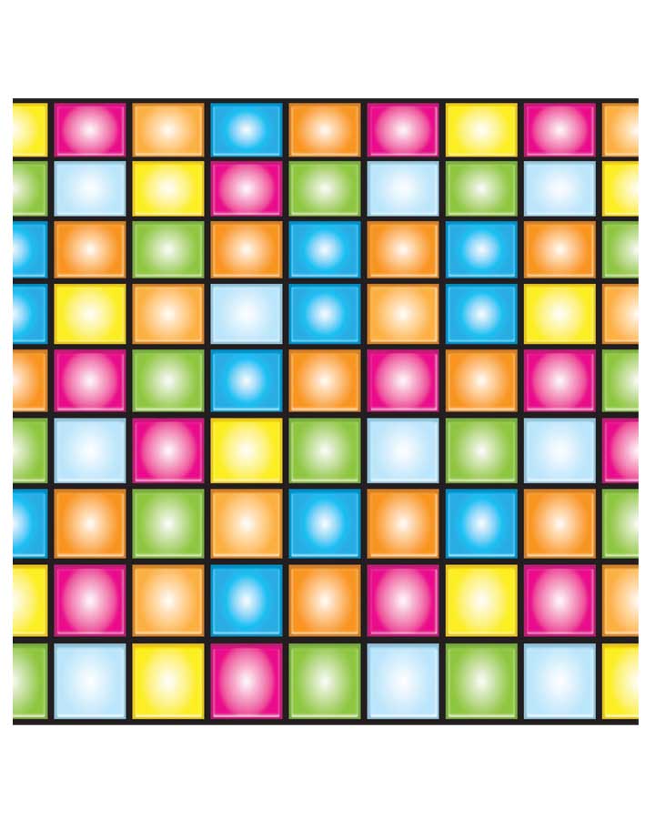 70s Disco Room Border Wall Decals - Retro Vinyl Wall Stickers for Bedroom, Living Room & Party Decor - Perfect for 70s Theme Parties, Dance Floors & Nostalgic Home Decor