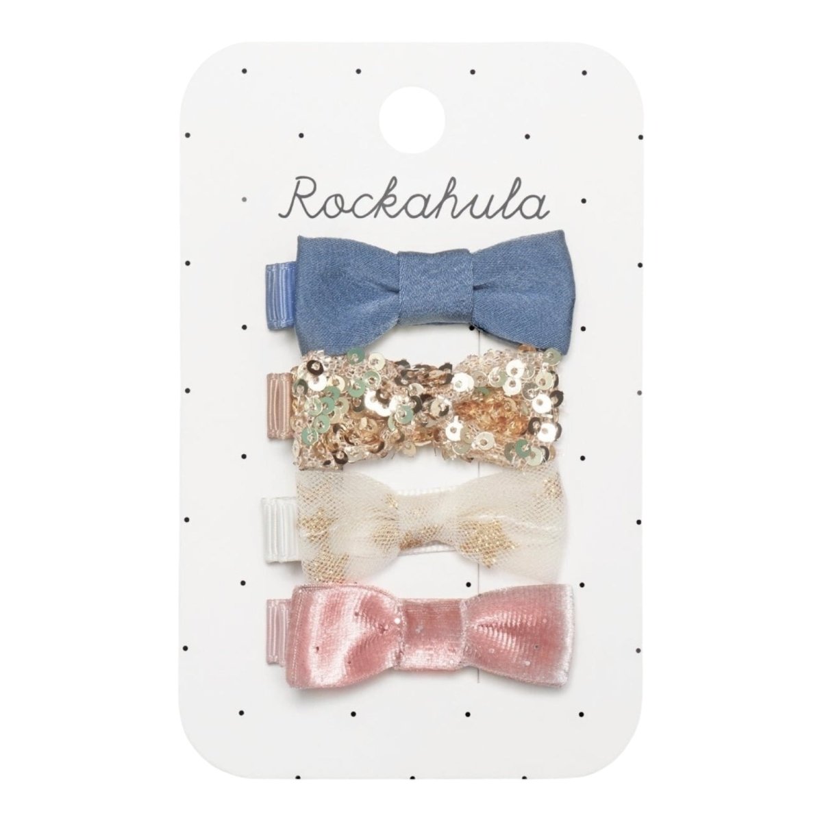 Enchanted Mini Bow Hair Clips for Women & Girls - Cute Hair Accessories for Parties, Weddings & Everyday Style - 6 Pack Assorted Colors