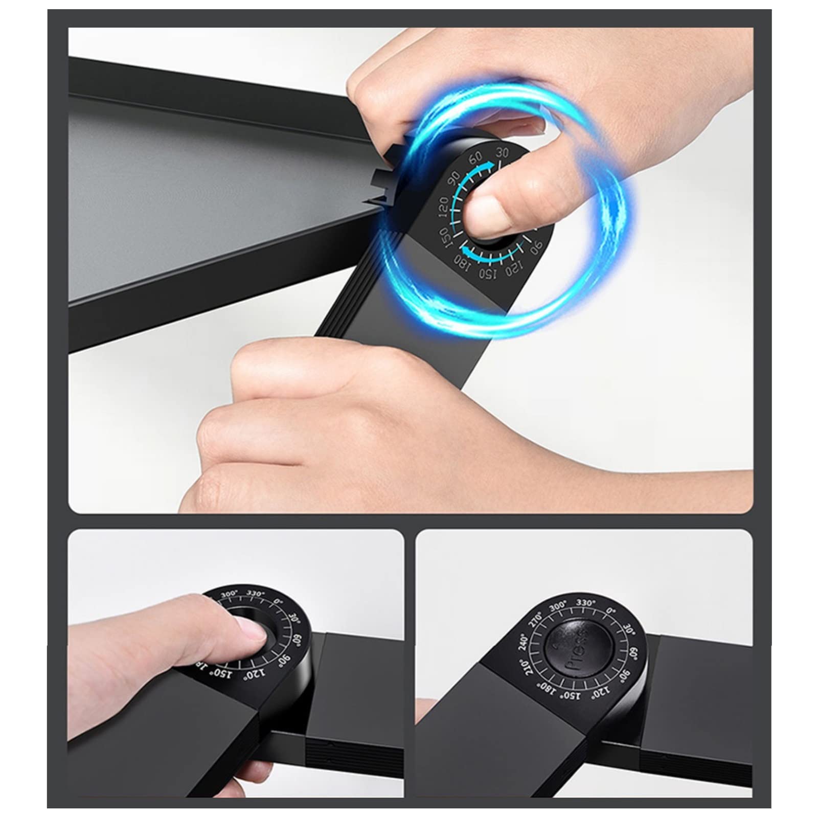 Adjustable Projector Mount Stand with Height Adjustment, Storage Tray & Retractable Design - Black | Perfect for Home Theater, Classroom Presentations & Office Meetings