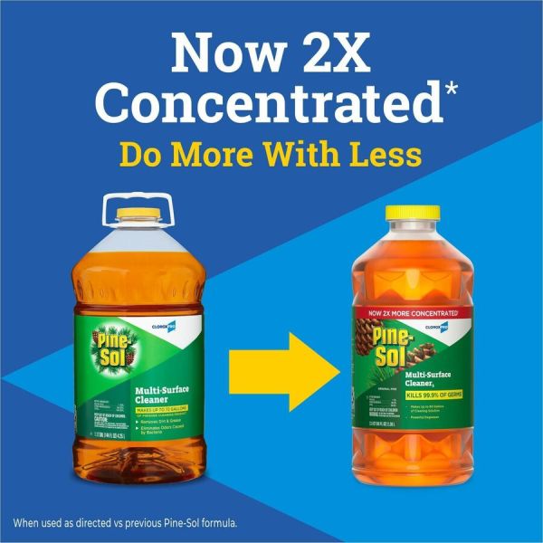 Pine-Sol Multi-Surface Cleaner & Disinfectant - Pine Amber Scent, 80oz (3-Pack) | All-Purpose Floor, Kitchen & Bathroom Cleaner for Homes & Offices