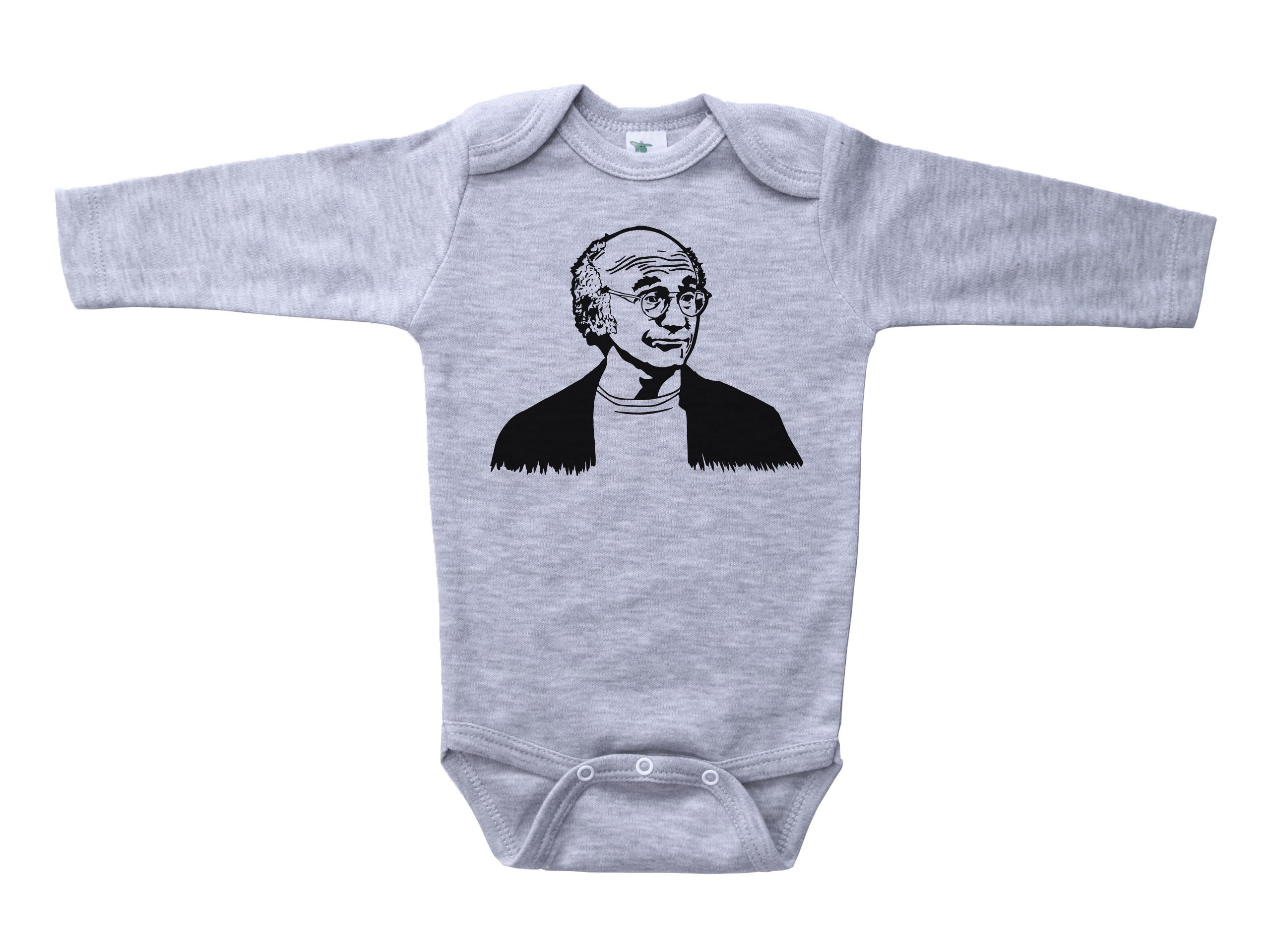 Baffle Larry David Onesie - Unisex Baby & Toddler Bodysuit - Funny Infant Romper for Casual Wear & Family Photos