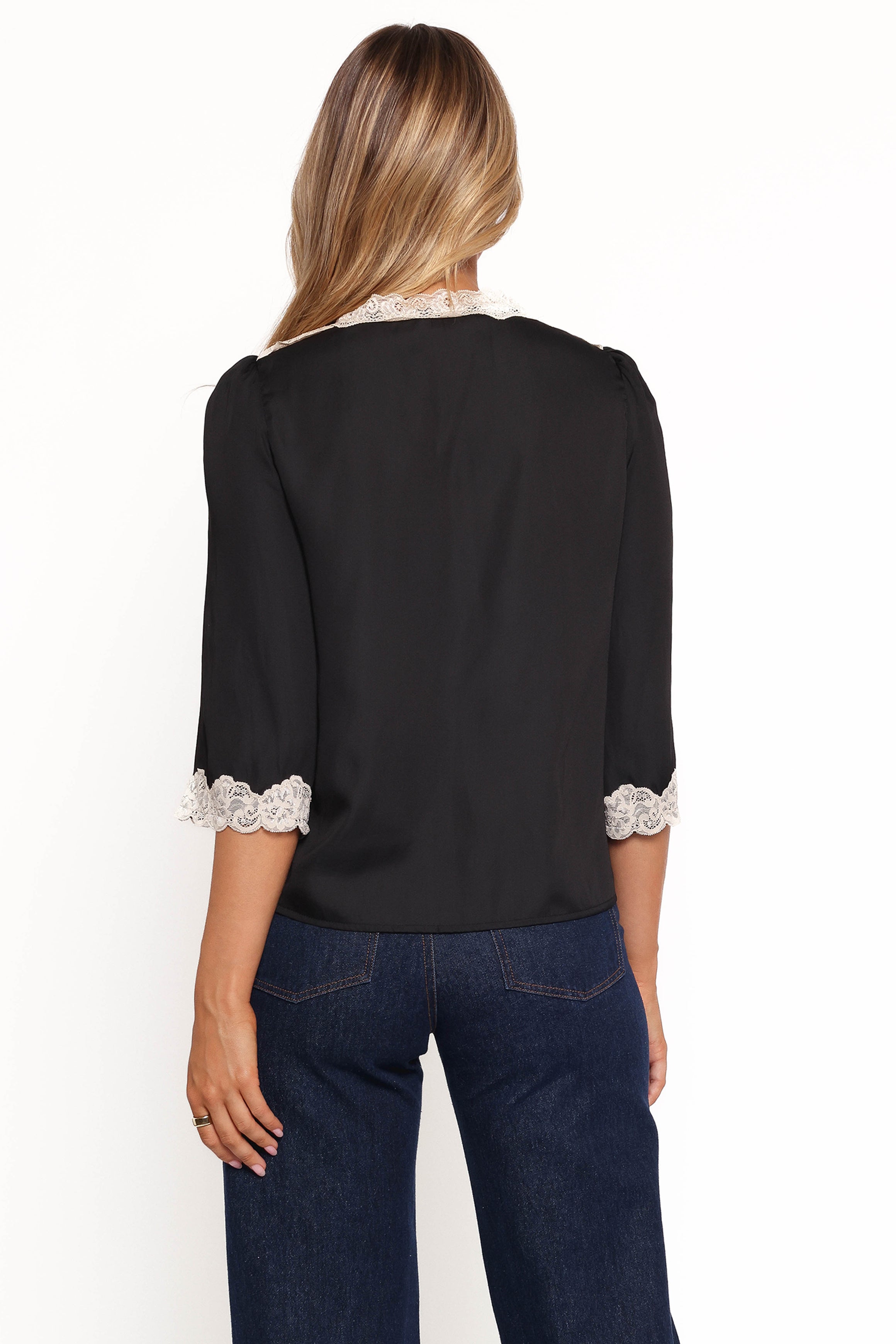Kelsea Women's Black Top - Stylish & Comfortable Blouse for Casual Wear, Office, and Date Nights