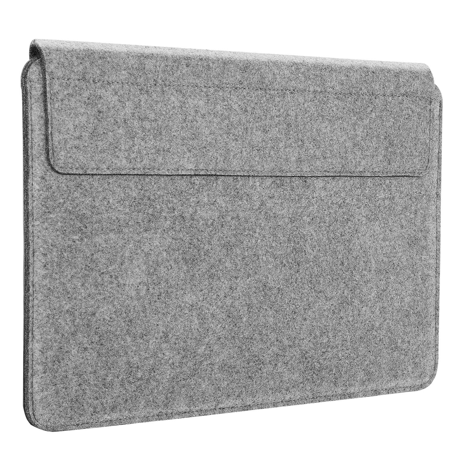 MoKo 13-13.3 Inch Laptop Sleeve - Premium Felt & PU Leather Case for MacBook Pro 13