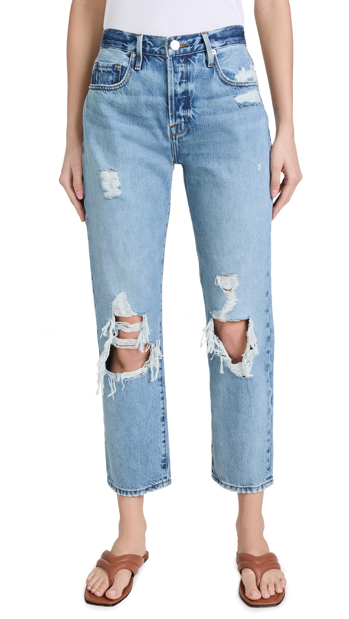FRAME Women's Le Original High-Rise Skinny Jeans in Sunkissed Wash - Size 29 | Stretch Denim for Comfort & Style | Perfect for Casual Outings & Date Nights