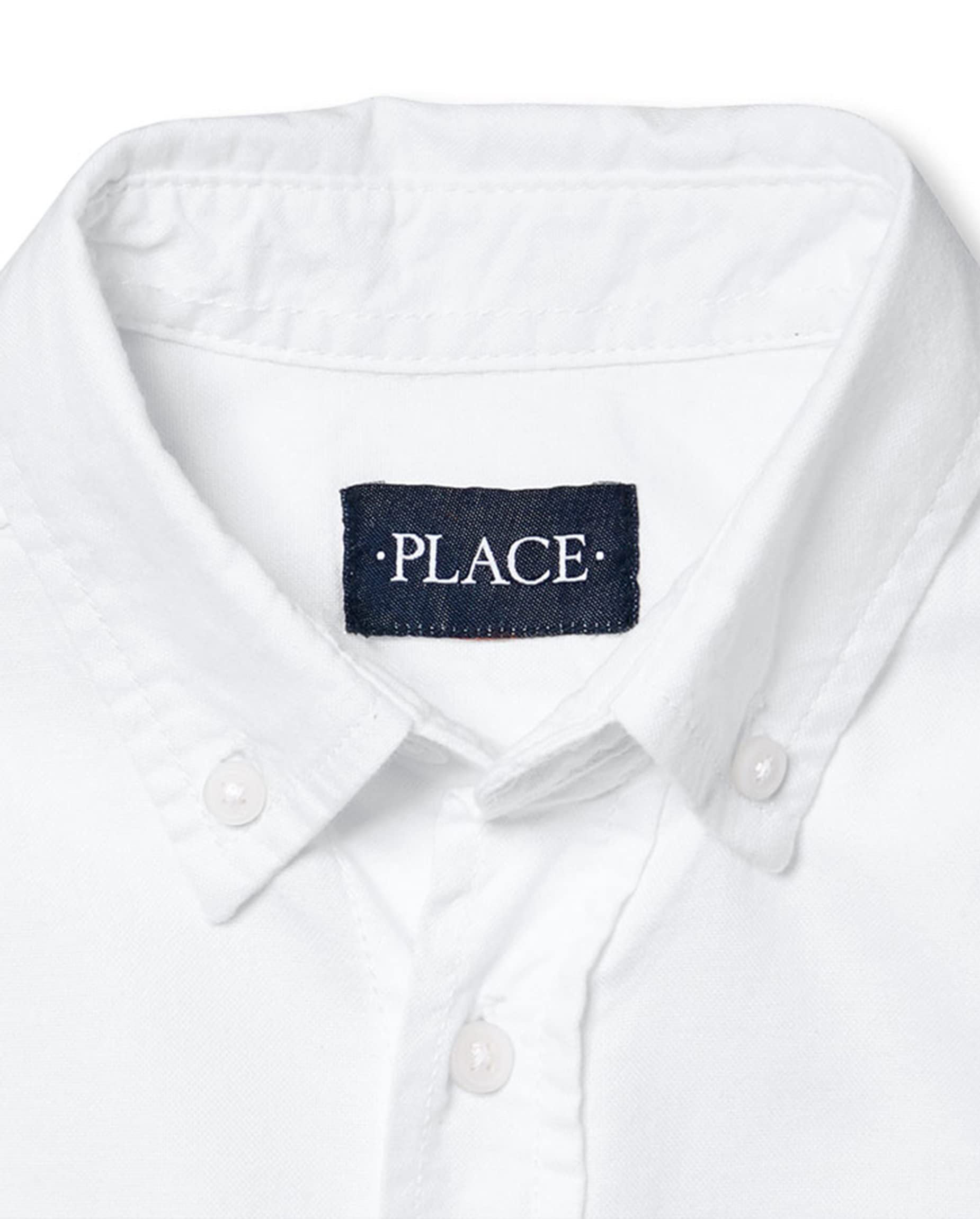 The Children's Place Boys Short Sleeve Oxford Shirt - Classic Casual Button Down Shirt for School, Playdates & Special Occasions