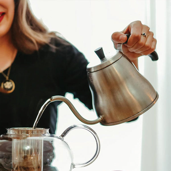 GROSCHE Marrakesh Pour Over Kettle - Premium Stainless Steel Gooseneck Coffee Tea Kettle with Ergonomic Handle for Precise Pouring - Perfect for Home Brewing, Specialty Coffee Shops & Barista Use
