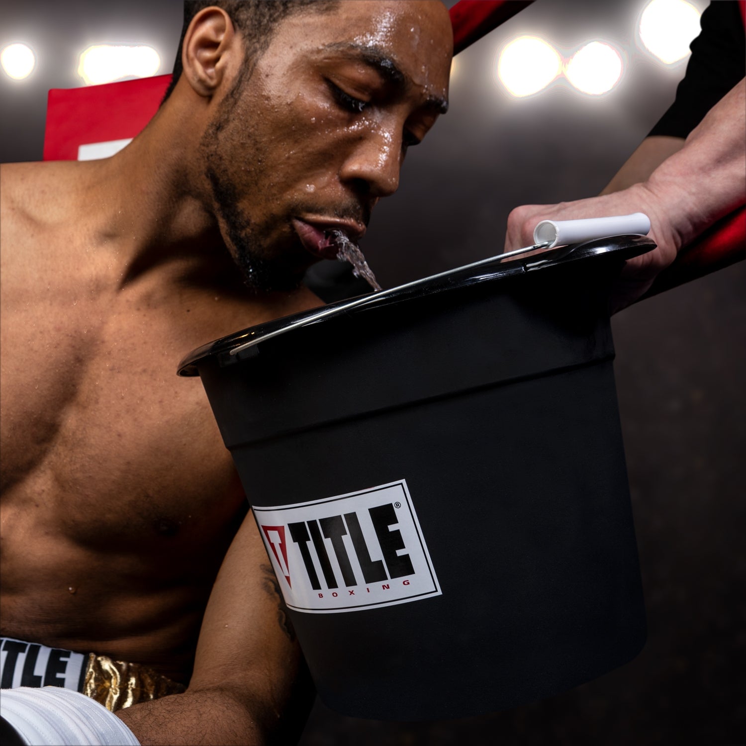 TITLE Boxing Corner Spit Bucket - Durable Training Accessory for Boxing & MMA Gyms - Perfect for Sparring, Training & Competition Use