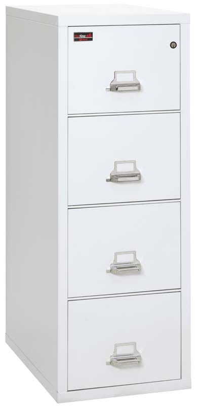 FireKing 4-Drawer Vertical Letter Fireproof File Cabinet - 2-Hour Fire Protection for Important Documents | Office & Home Storage Solution