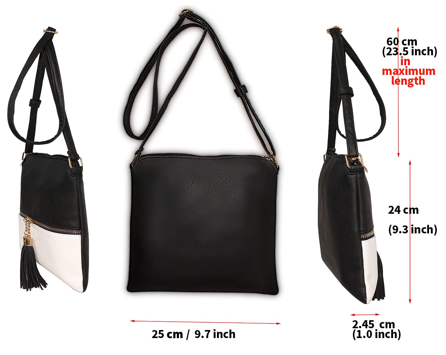 Stylish Women's Crossbody Bag with Tassel - Small PU Leather Shoulder Purse for Everyday Use | Perfect for Work, Travel & Shopping