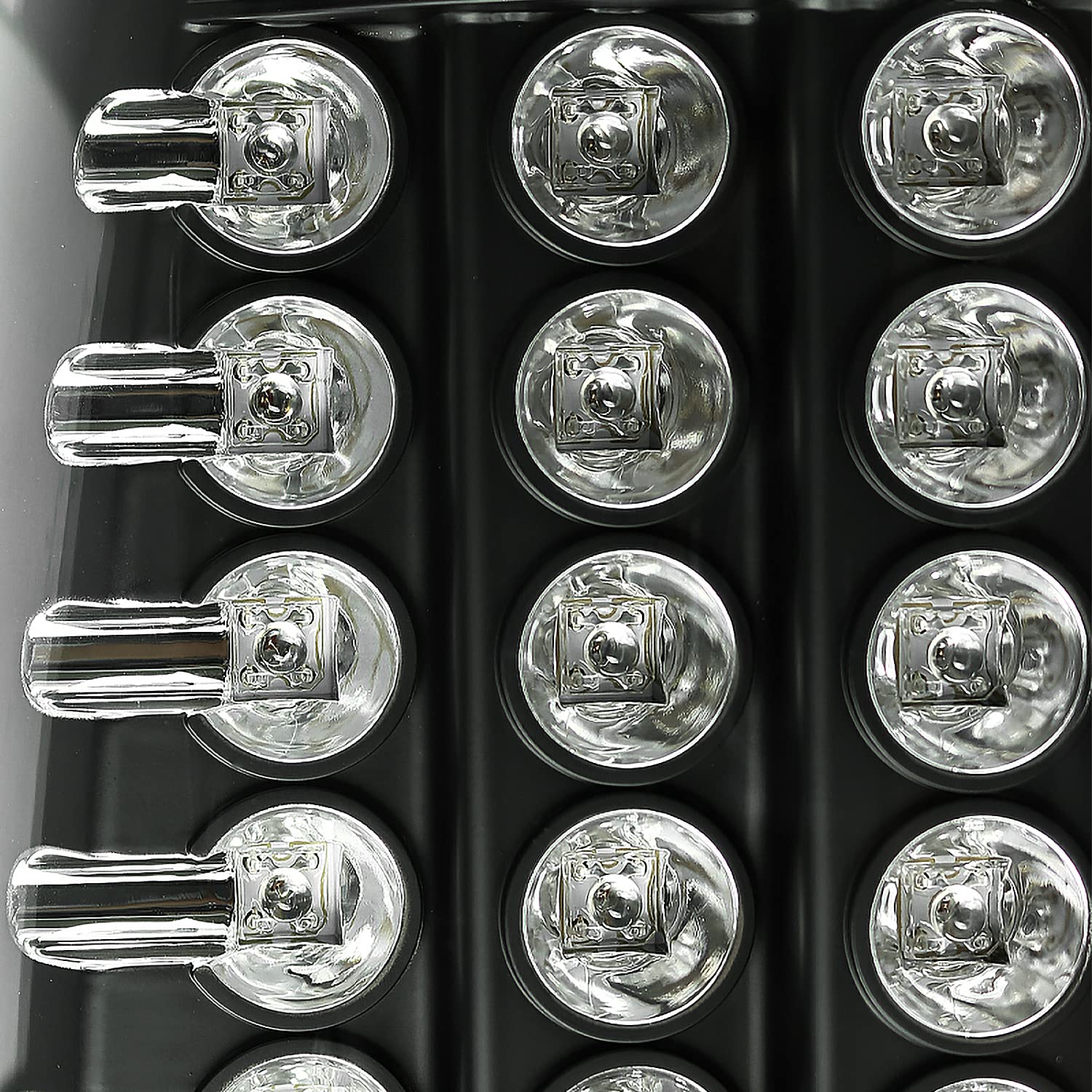 Spec-D Tuning Black LED Tail Lights for 2008-2016 Ford Super Duty F250 F350 F450 F550 - Left & Right Pair Assembly - Durable & Bright LED Brake Lights for Enhanced Night Visibility & Style