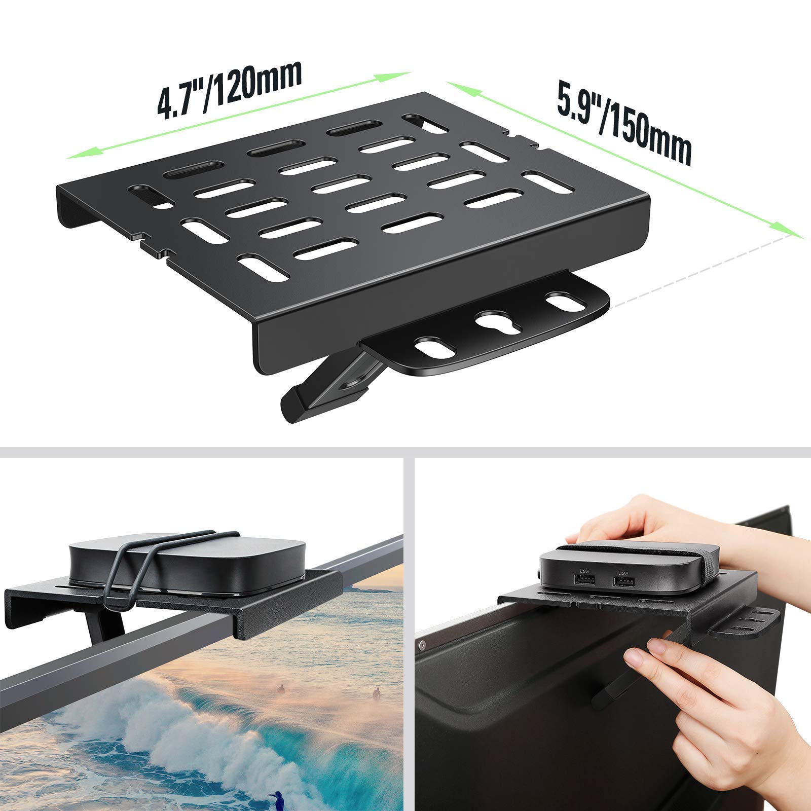 Mounting Dream MD2296 TV Wall Mount Bracket for 42-75 Inch Flat Screen TVs with Adjustable Tilt - Universal VESA Compatible for Fire TV, Apple TV, Roku 3 Streaming Media Players - Perfect for Living Room, Bedroom, and Home Theater Setup