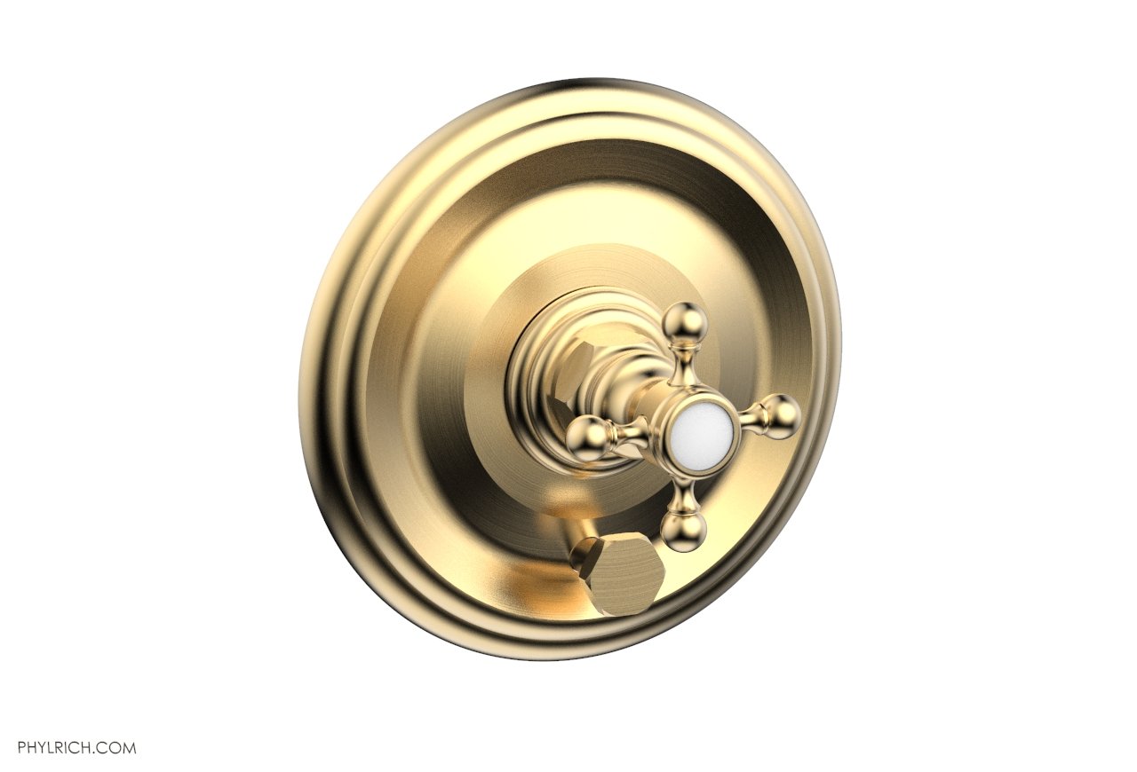 HEX TRADITIONAL Pressure Balance Shower Valve Trim Set with Diverter and Handle - Chrome Finish - Perfect for Bathroom Renovation and Modern Home Upgrade