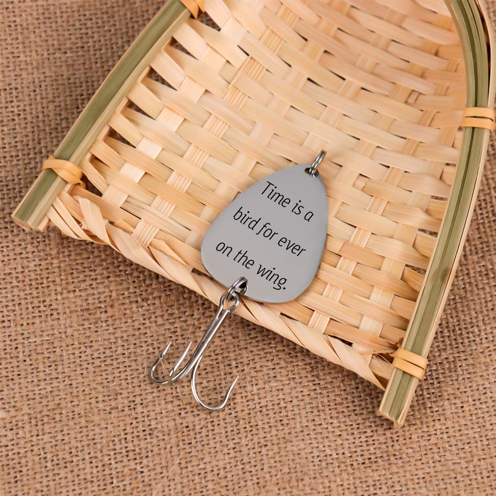 Custom Personalized Fishing Lure - Engraved Fishing Hooks for Men | Unique Father's Day Gift for Fishermen | Perfect for Bass, Trout & Saltwater Fishing